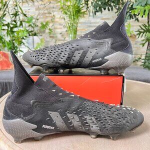 Adidas Predator Freak + FG Soccer Cleats Mens size 12.5 Black/Silver